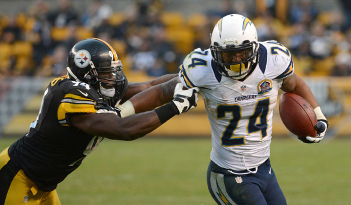 Ryan Mathews ran for 707 years last season with the San Diego Chargers. 
